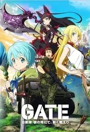 Gate Jieitai Kanochi nite Kaku Tatakaeri posteri