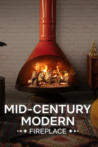 Mid-Century Modern Fireplace (2024) posteri