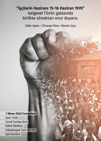 İşçilerin Haziranı 15-16 Haziran 1970 posteri