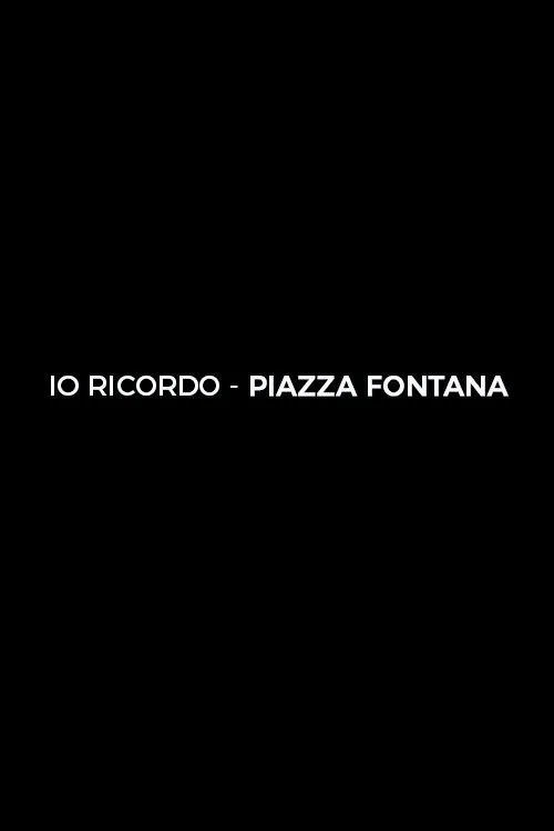Piazza Fontana Katliamı film posteri