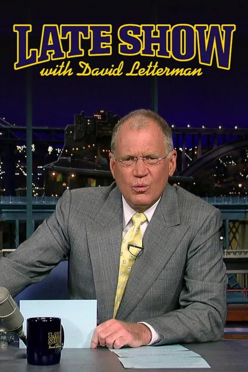 David Letterman ile Geç Gösteri dizi posteri