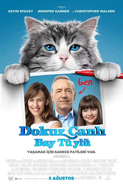 Dokuz Canlı Bay Tüylü film posteri
