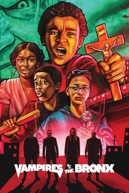 Vampirler Bronx'ta film posteri