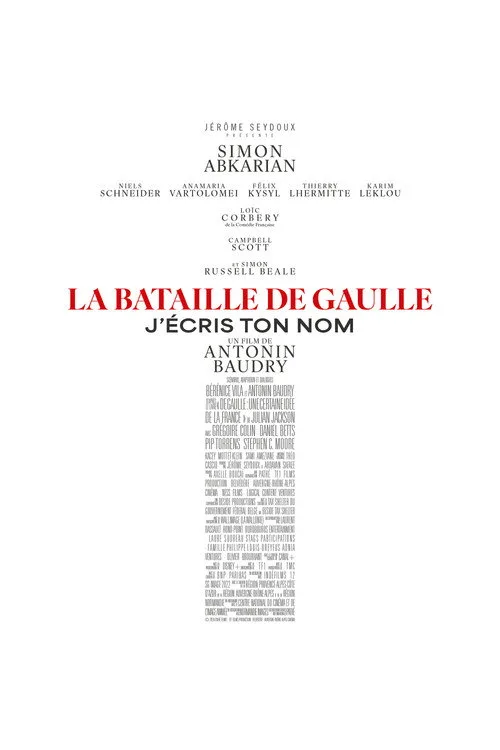 La Bataille de Gaulle : J’écris ton nom film posteri