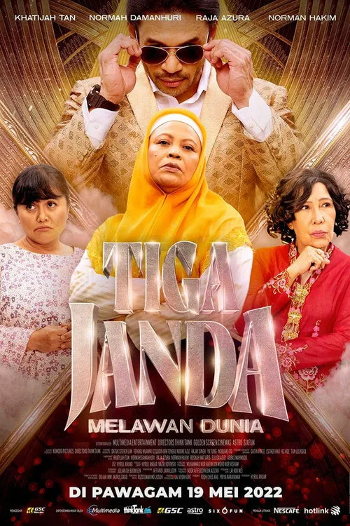 Sinposis Filem Tiga Janda Melawan Dunia film posteri